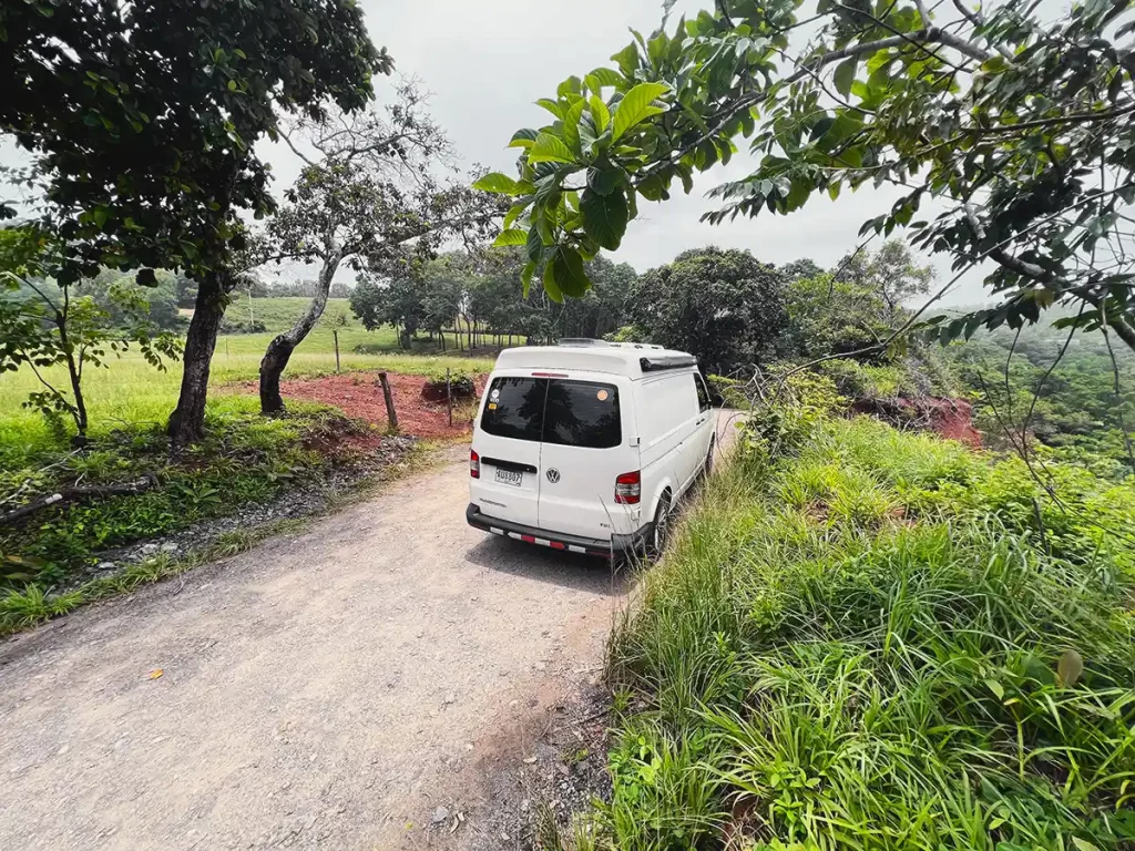 Driving offroad in Panama