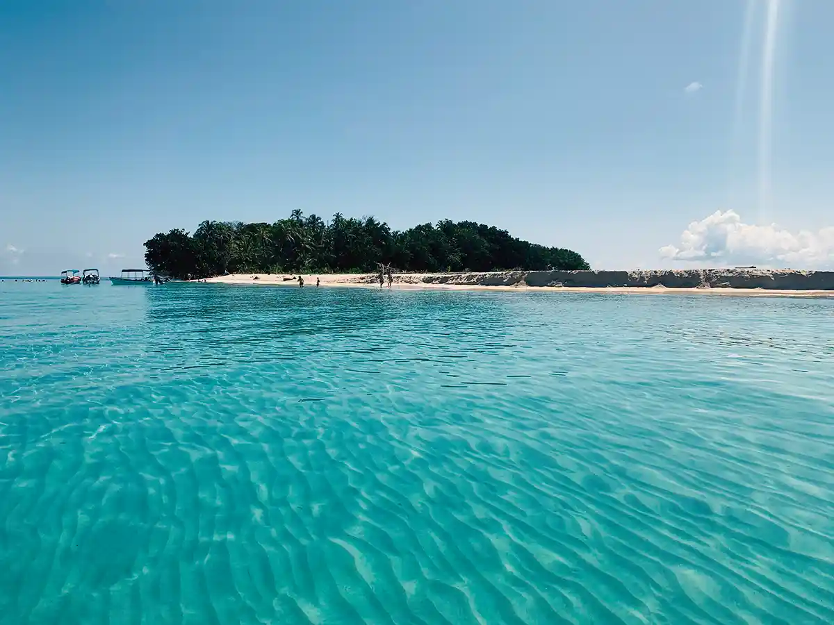 One of the many islands of Bocas del Toro